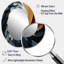 Geometric Spiral III - Grand miroir mural ovale sur métal-741159395