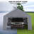13 x20 FT Heavy Duty Carport Canopy with 3 Doors & 5 Ventilated Windows, Portable Garage Waterproof Party Tent with Removable Sidewalls for Pickup Truck and Boat, Grey