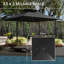 300cm Lighted Tilt Cantilever Parasol-1427772492