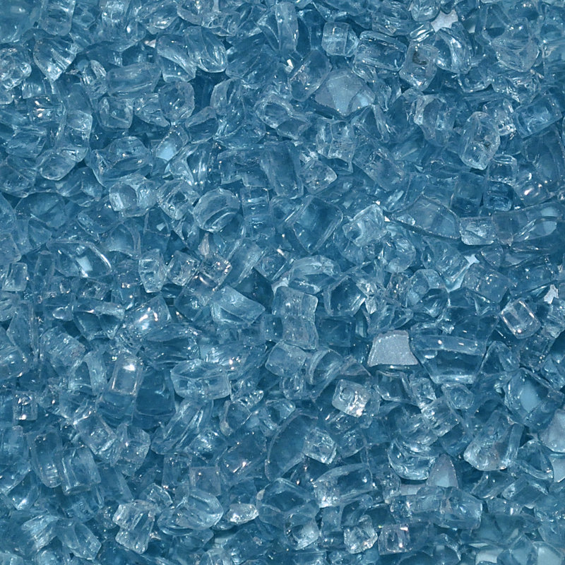 Verre de foyer, Bleu azur