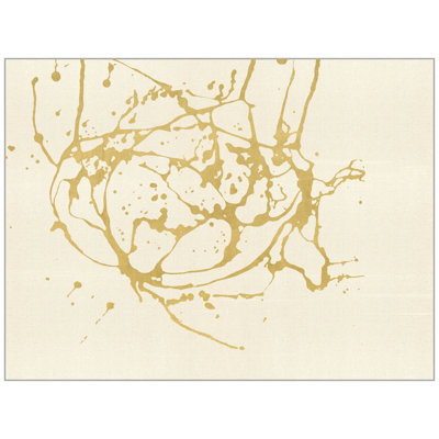 Gold Splash 4 par Thom Filicia - Peinture sur toile encadrée