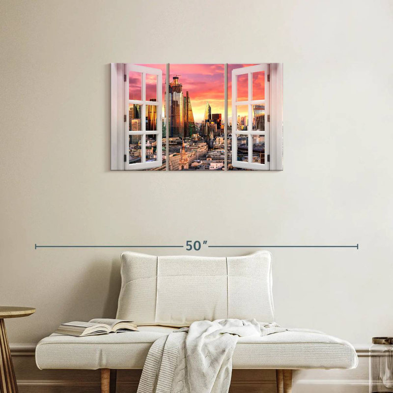Fenêtre Sireci à Londres, H 20 po x l 33 po