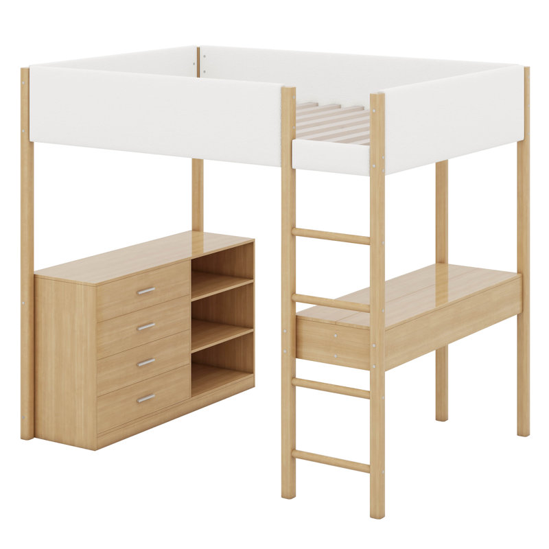 Lit en molleton Janak Teddy, Double, Naturel