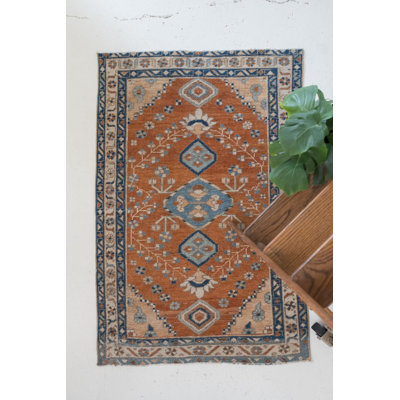 Knauber One-of-a-Kind 2.11 X 4.5 Wool Area Rug Neutral