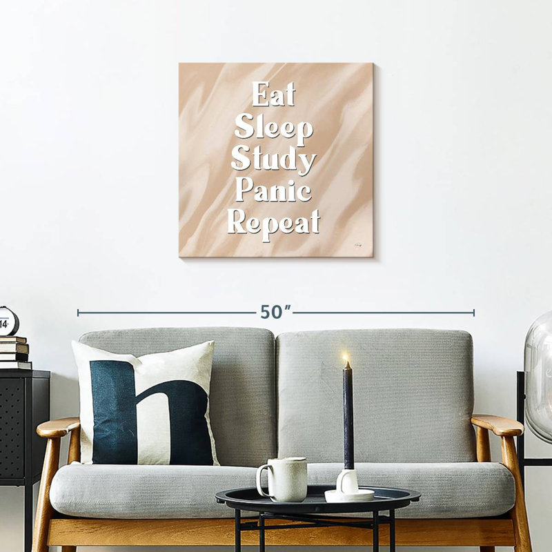 Eat Sleep Repeat, 24" H x 24" W