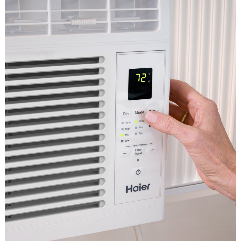 Haier 6000 BTU White Window Air Conditioner with Remote