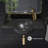 Chateau 30" Wall-Mounted Sink Center Basin With Right Side Faucet Mount In Matte Black
