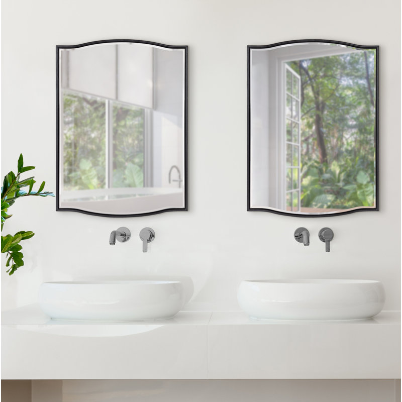 Meagan Mirror, 24" x 18", Black