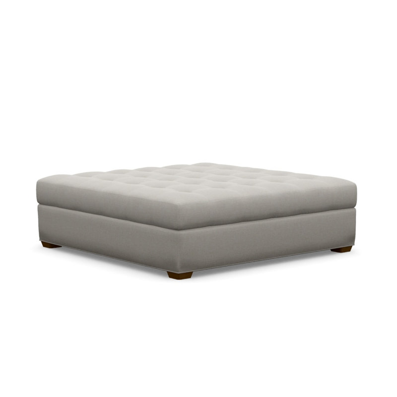 Baxter Square Ottoman, Big Sur, Twale 721042