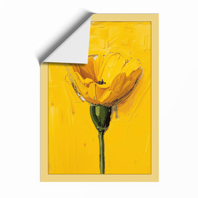 Golden Bloom Botanical - Framed Print