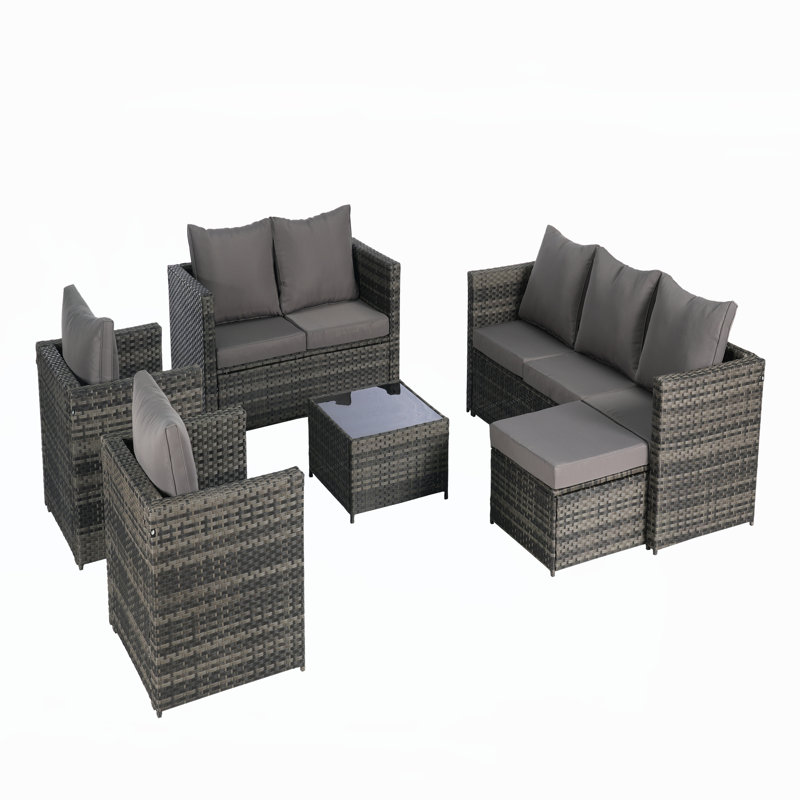 Ensembles repas pour patio, Gris foncé