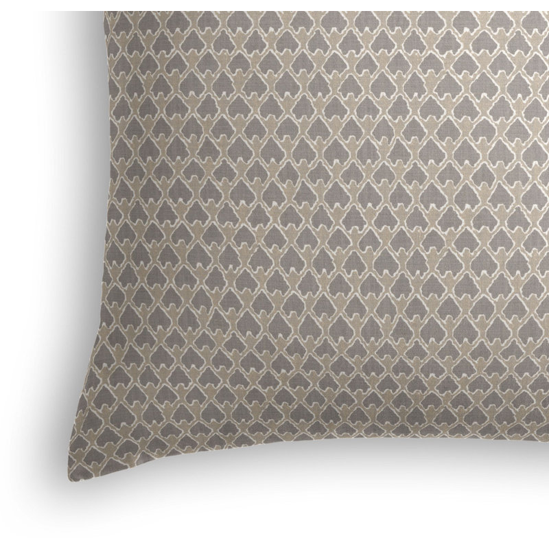 Square Pillow Cover & Insert, 20" x 20", Gray/Charcoal