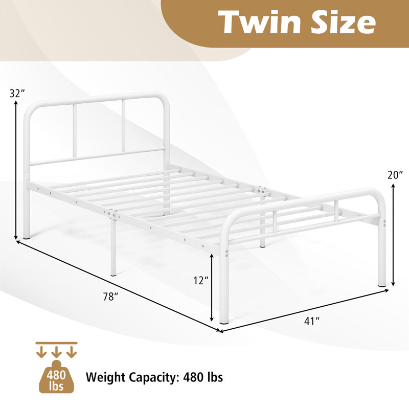 Raidan Metal Spindle Bed