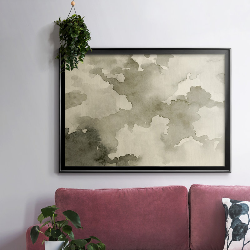 Antique Sky IV, reproduction d'art sur toile, H 26 po x l 38 po x P 1,5 po, Noir
