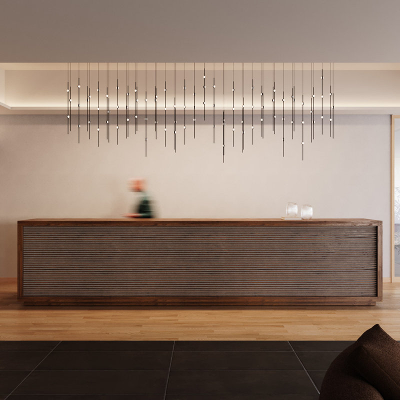 Constellation - Aries 12" Round LED Pendant - Espresso Black Fixture - White Optical Acrylic Shade - 2200K - 120" Cable
