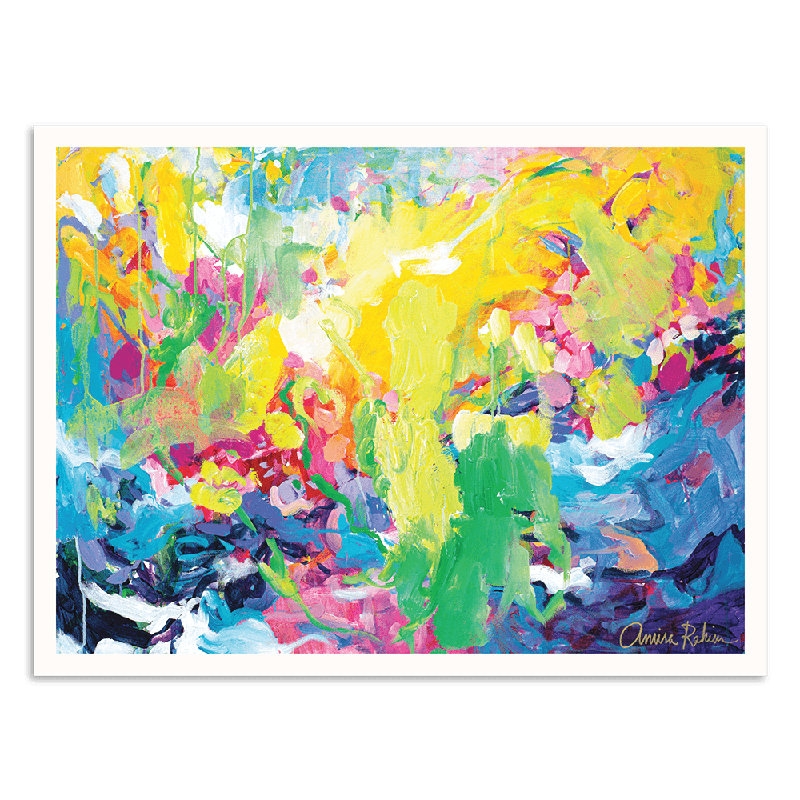 Telepathy by Amira Rahim - Painting, 51cm H x 41cm W x 0.25cm D, Paper, White