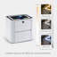 Brianca 50cm W Glass Bedside Table