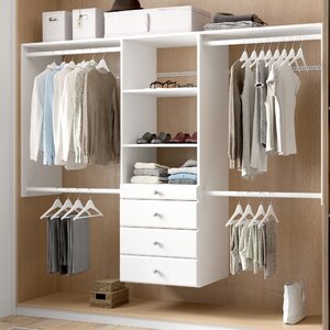 Grid 48'' - 96'' Closet System (Can Be Cut To Fit)