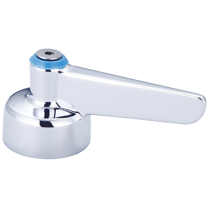 Lever Handle with Vandal Proof Screw, Cold Blue