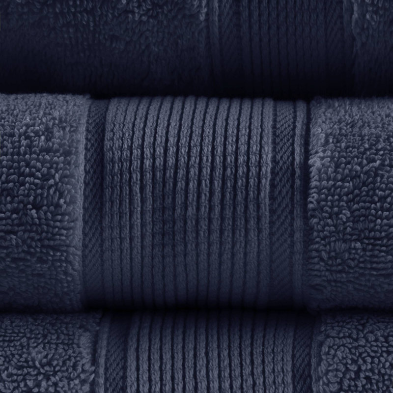 Ensemble de serviettes 100% coton absorbant 800GSM, Dark Navy