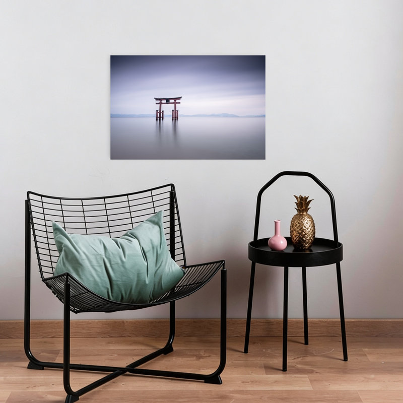 Impression d'art contemporain Serene Japanese Torii, H 16 po x l 24 po