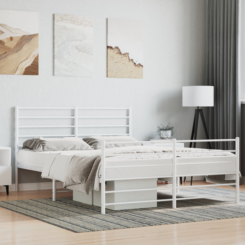 Makahla Bed, White, 100 x 190cm