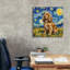 «Cocker Spaniel Starry Night» par Rich Monet, art mural sur toile, 26 po x 26 po-306472195