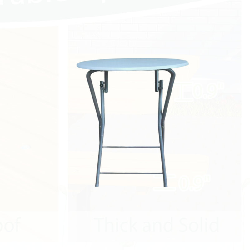 Ensemble de 2 tables de bar pliantes