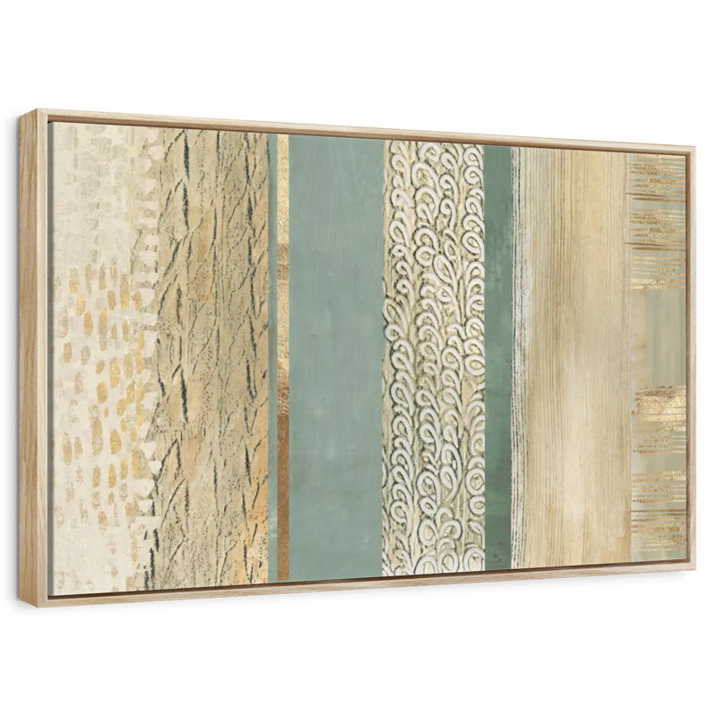 Placidité, Cadre flottant en bois naturel, 46 po x 31 po