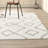 Aderita Shag Hand Tufted Performance Geometric Rug-1067437950