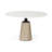 Thomas 48'' Genuine Marble Pedestal Dining Table-1653700577