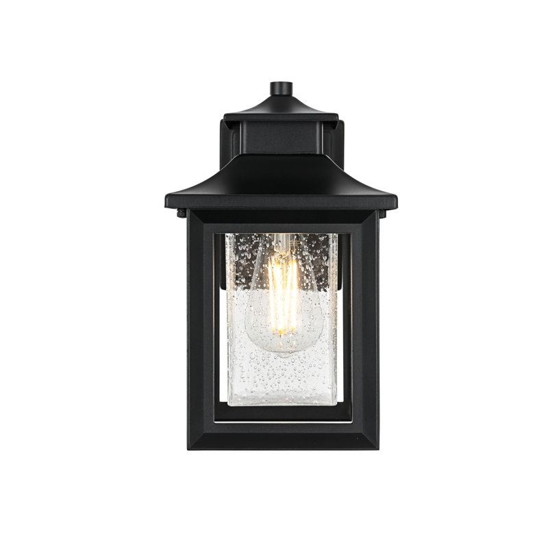 Scoggins 7 Inch Outdoor Wall Sconce in Black