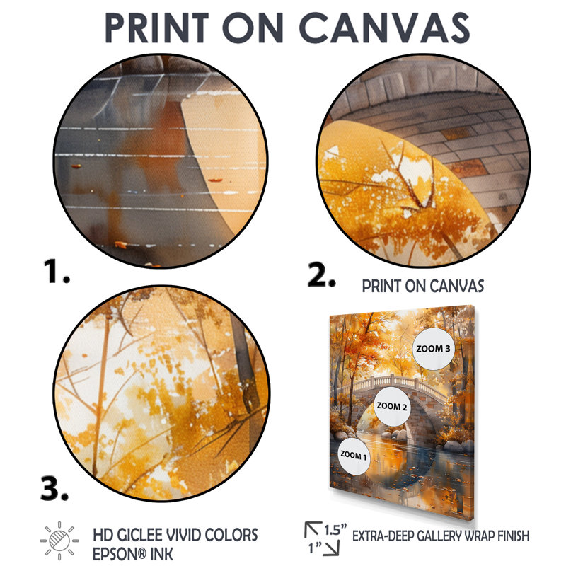 Salon de l'art mural jaune et beige, automne, rivière de beauté II, Cadre flottant noir, H 40 po x l 30 po x P 1,5 po