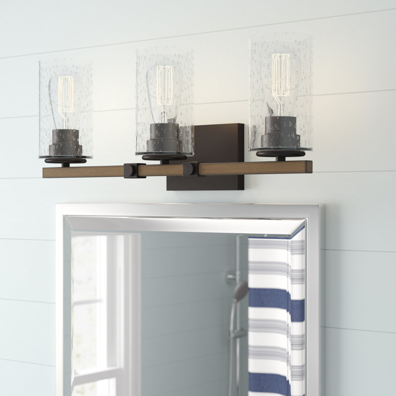 Éclairage pour salle de bain 3 lumières Hazelton, Ampoule non incluse