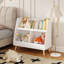 Bibliothèque pour enfants et organisateur de jouets, 5 cubes, bibliothèque ouverte en bois, 2 étages, pour bébé
