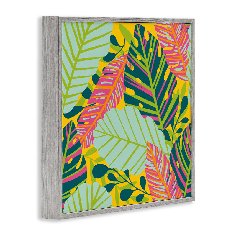 Giclée tropicale encadrée, par Jilly Jack Designs, Estampe numérique Farmhouse, H 17 po x l 17 po