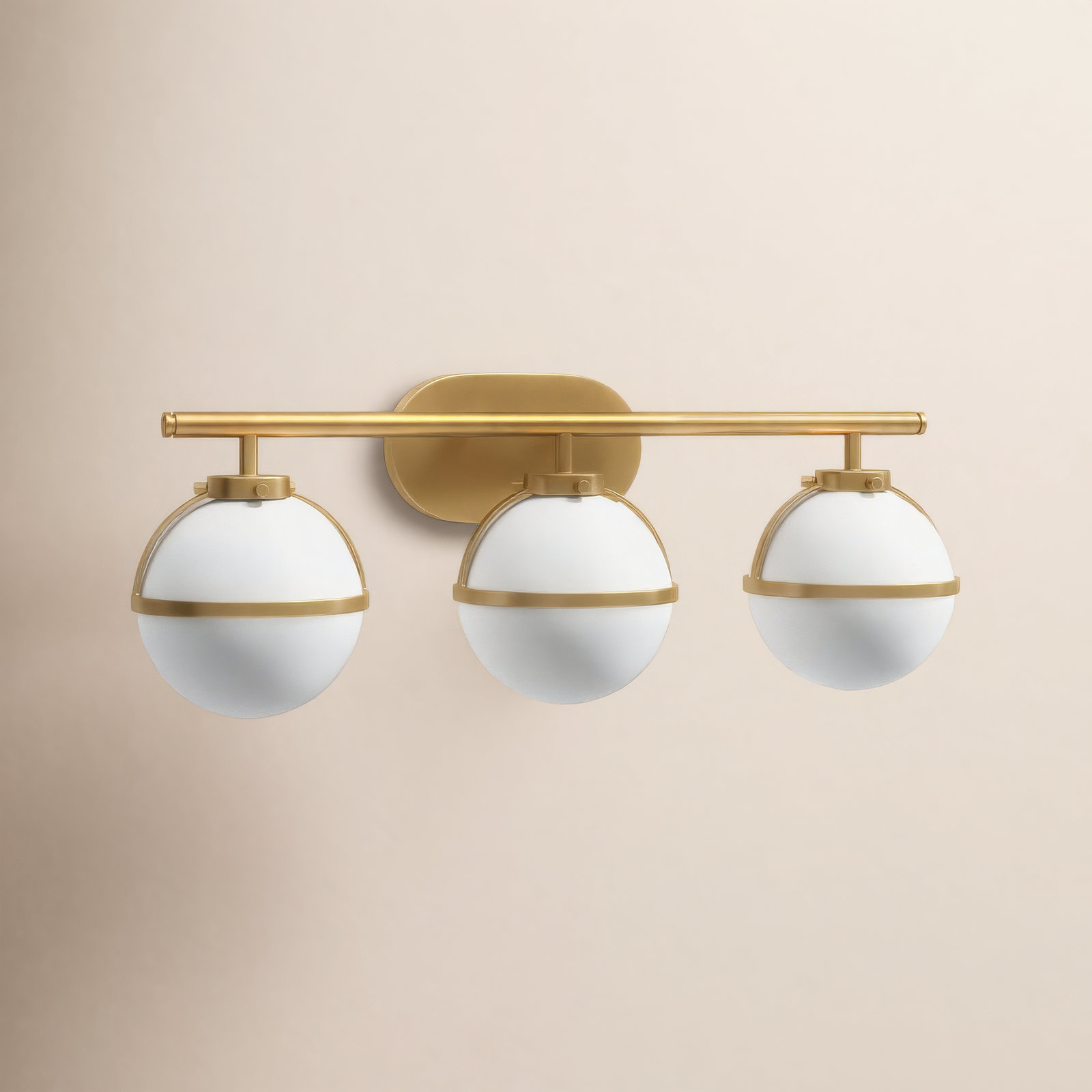 Arie 3 - Light Dimmable Vanity Light, Heritage Brass