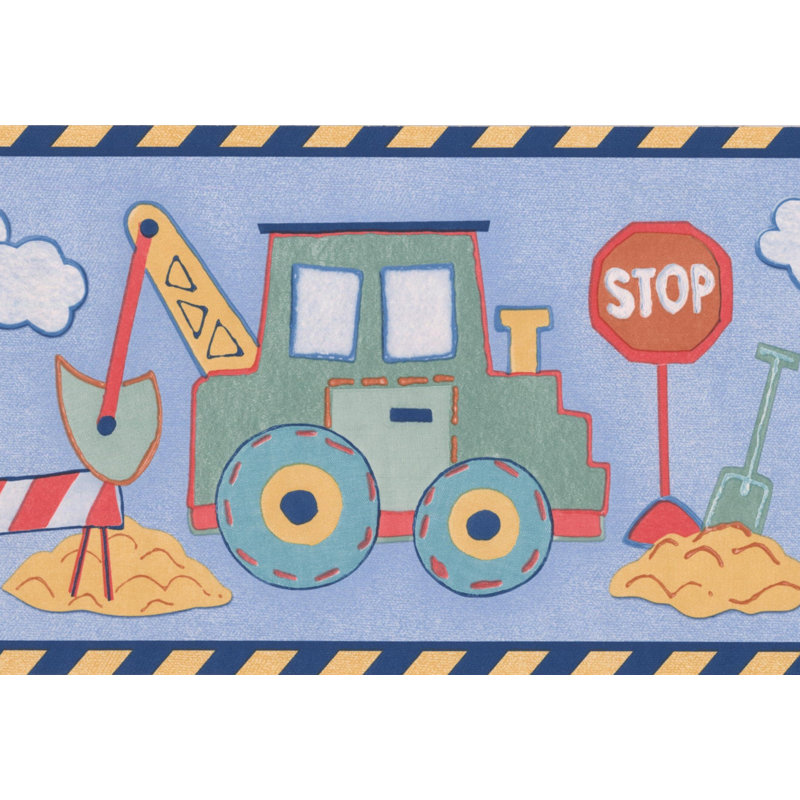 Arbouet, tracteur, camion-pelle, bordure murale, Bleu céruléen