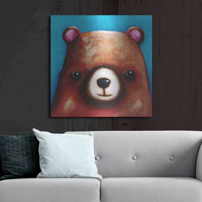 «L'ours brun» par Lucia Stewart, H 36 po x l 36 po