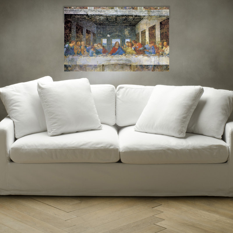 Leonardo Da Vinci - No Frame Print on Wood, 62cm H x 100cm W x 1.8cm D
