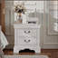 Table de chevet classique en bois blanc-1868698895