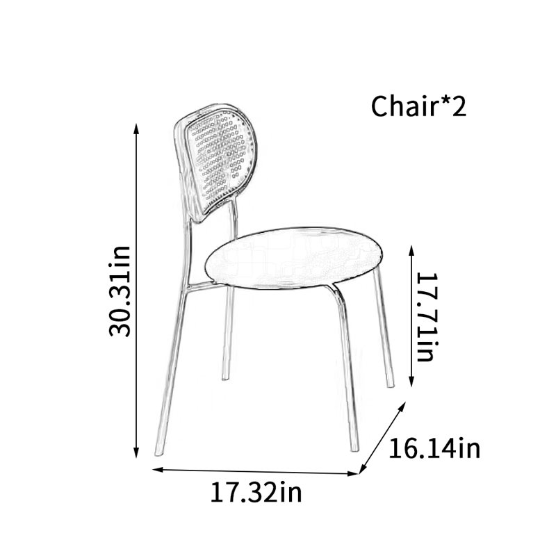 Simple Leisure Comfortable Soft Dining Chairs
