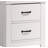 21.5"W White 2-Drawer Nightstand Bedside Table
