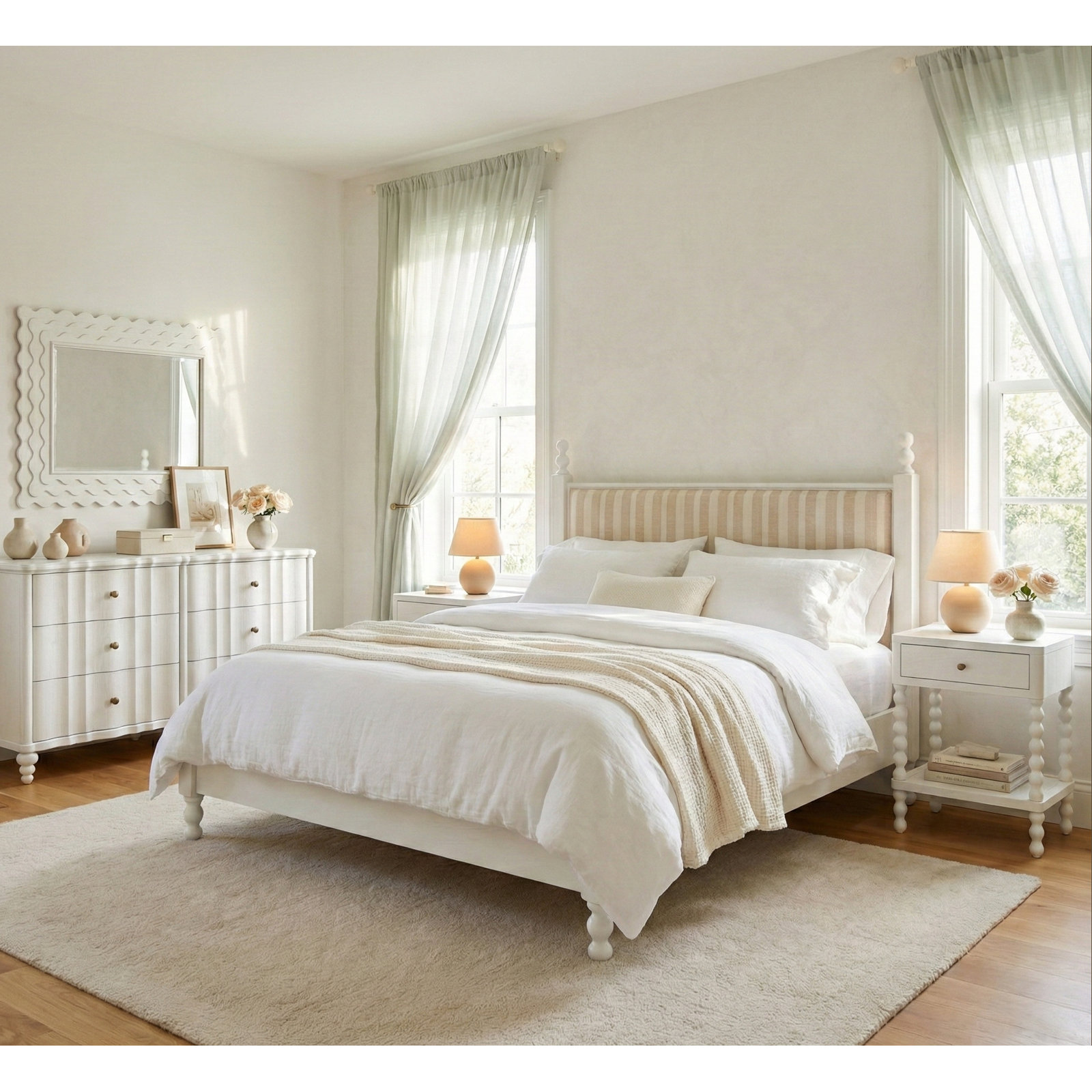 Haven 6 - Drawer Dresser, White