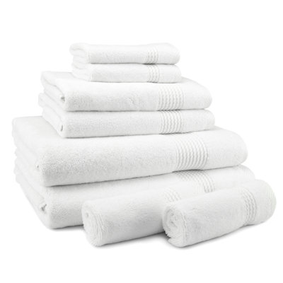 Adlena 8 Piece Turkish Cotton Towel Set