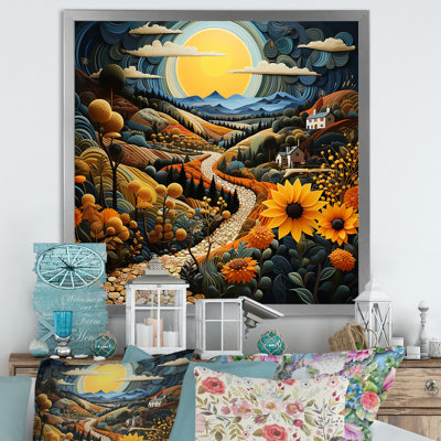 Paysage coloré de fantaisie champêtre 3 - Paysage romantique