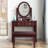 Bannister Faux Leather Upholstered Storage Bench-1999475564