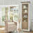 White + Brown Solid Wood Display Cases