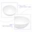 Lavabo vasque en céramique blanche 13 X 13 pouces - Moderne, teinté, pour les espaces intérieurs et extérieurs Design moderne, salle de bain idéale, restaurant, édifice à bureaux
