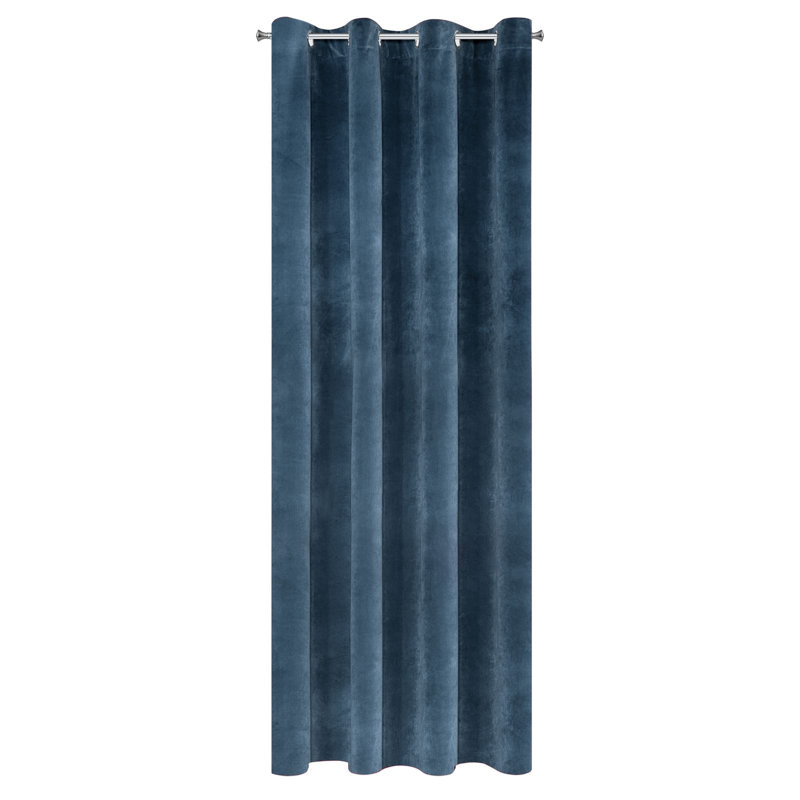 Shelldrake Eyelet Blackout Curtain, Marine